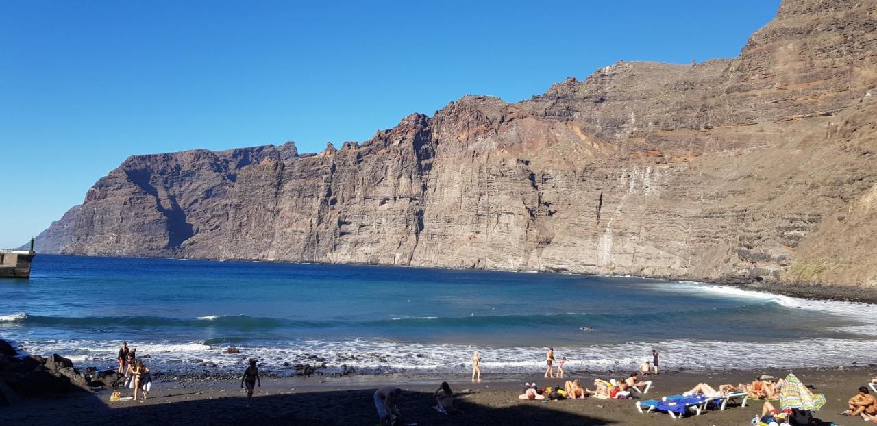 Ocean Pearl, Luxurioeses Haus, Meerblick, Grosse Sonnenterrasse, Teneriffa Sued, Los Gigantes, 600M Zum Strand, 200M Zum Ort, Ruhig Acantilado de los Gigantes Exterior foto